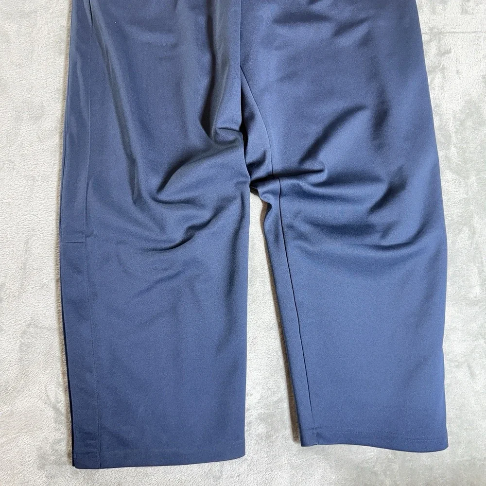 NIKE Team New Jersey Nets Y2K Vintage NBA Warm Up Pants XXL Snap Button Ankle
